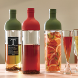 Wine bottle type watered tea bottle